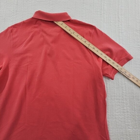 Vineyard Vines Polo Shirt Men’s L Coral Slim Fit Whale Stretch Classic Cotton - Picture 12 of 15
